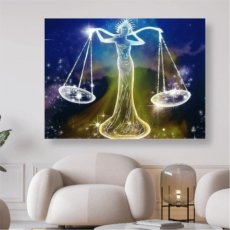 Sternzeichen Waage - 5D DIY Diamond Painting