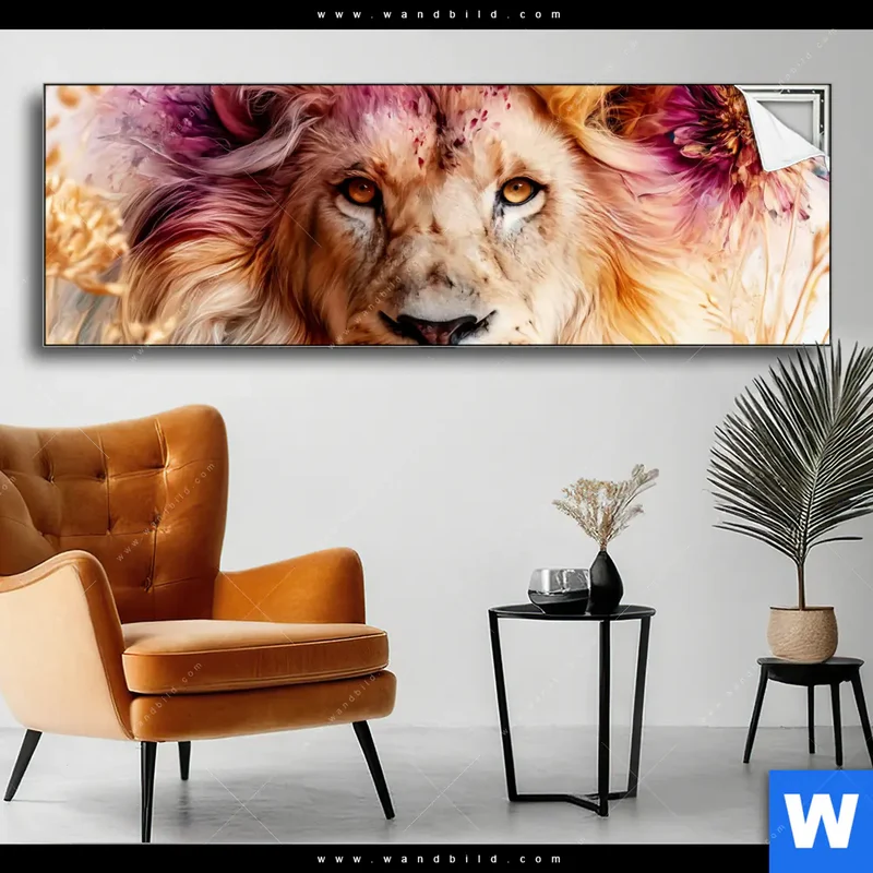 Spannbild | Florale Stärke – Der Löwe | Panorama