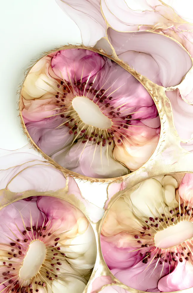 Leinwandbild | Kiwi - Edle Fruchtfantasie | Schmal
