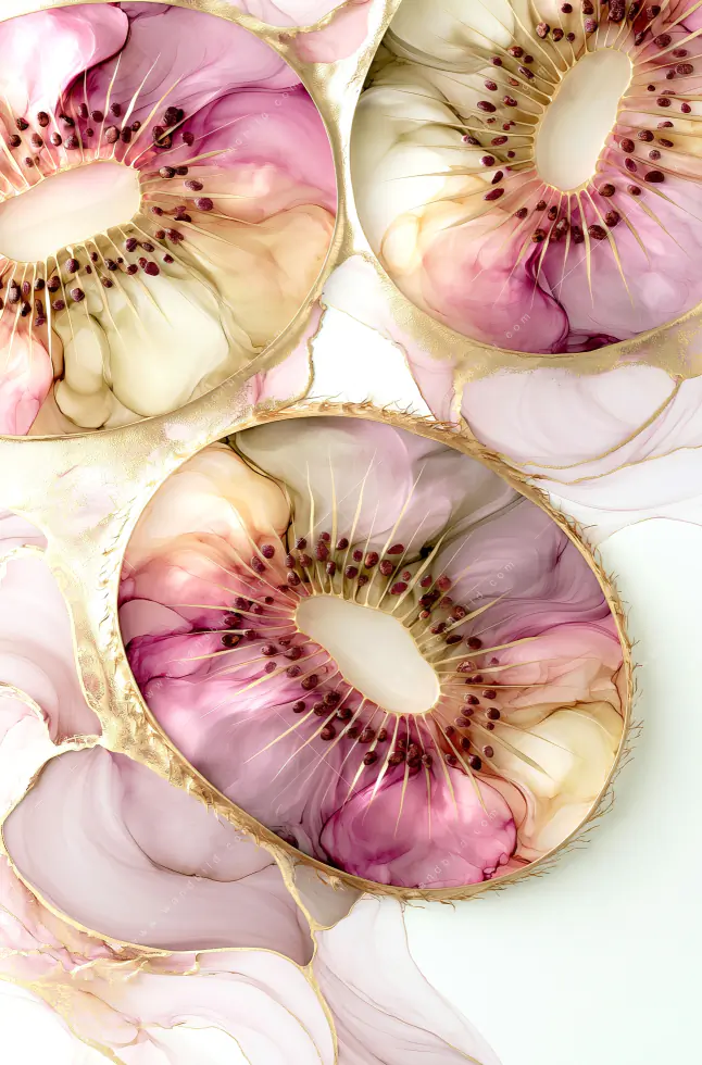 Wechselmotiv | Kiwi - Edle Fruchtfantasie | Hochformat