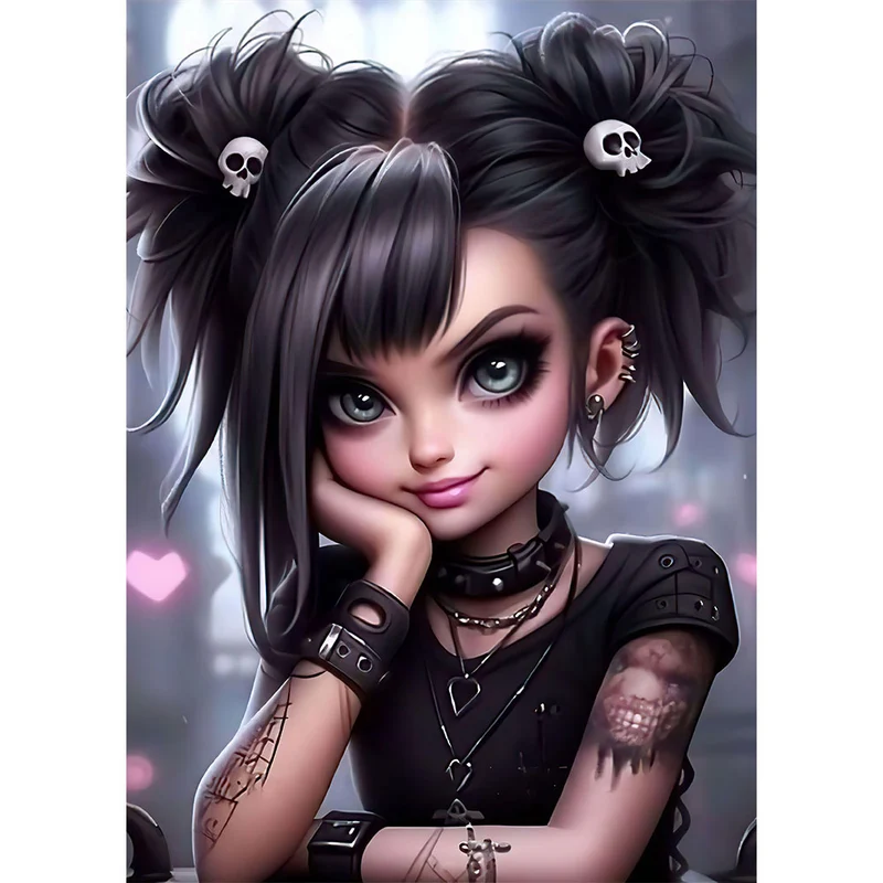 5D Diamond Painting – Punk Lady