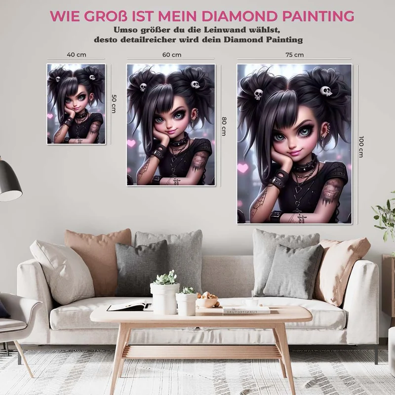 5D Diamond Painting – Punk Lady