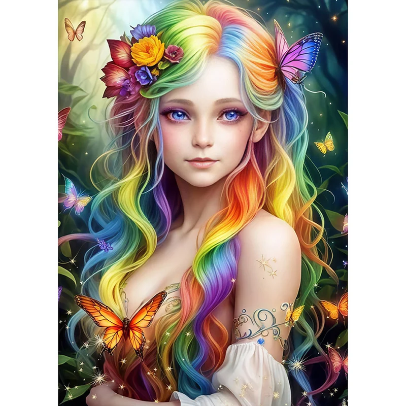 5D Diamond Painting – Farbige Schönheit