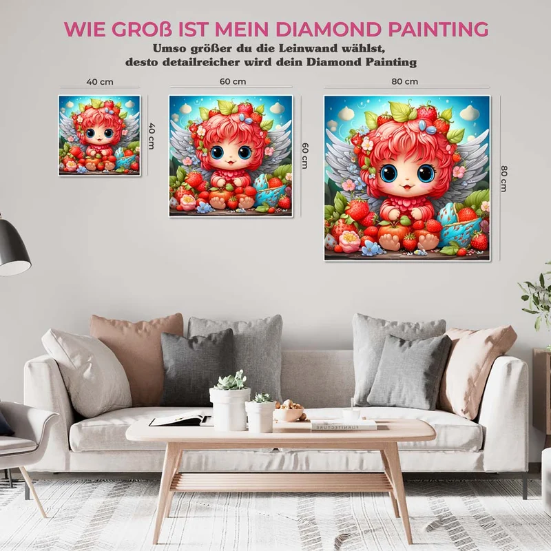 5D Diamond Painting – Strawberry Angel