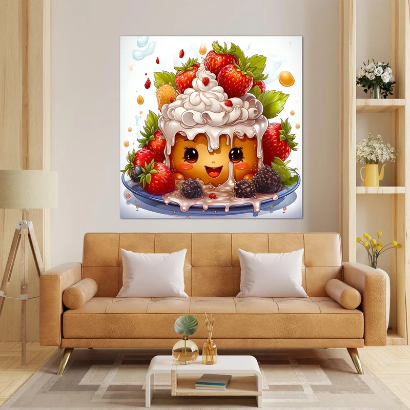5D Diamond Painting – Strawberry Cake