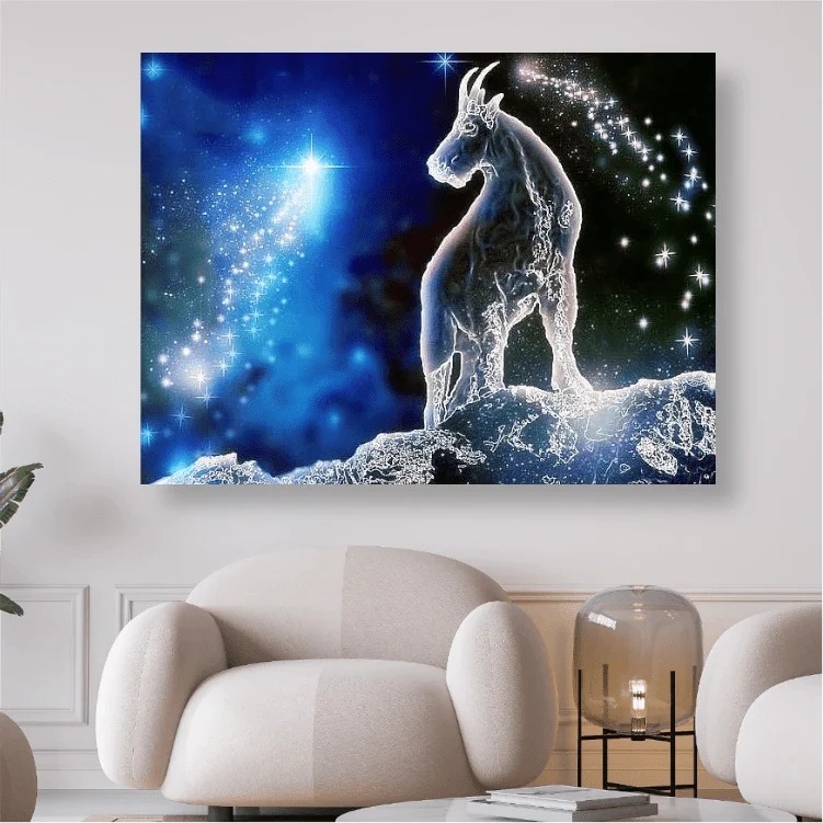 Sternzeichen Steinbock - 5D DIY Diamond Painting