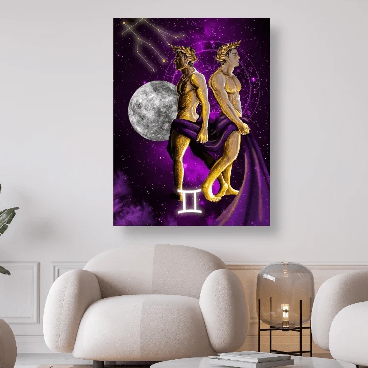 Sternzeichen Zwillinge - 5D DIY Diamond Painting