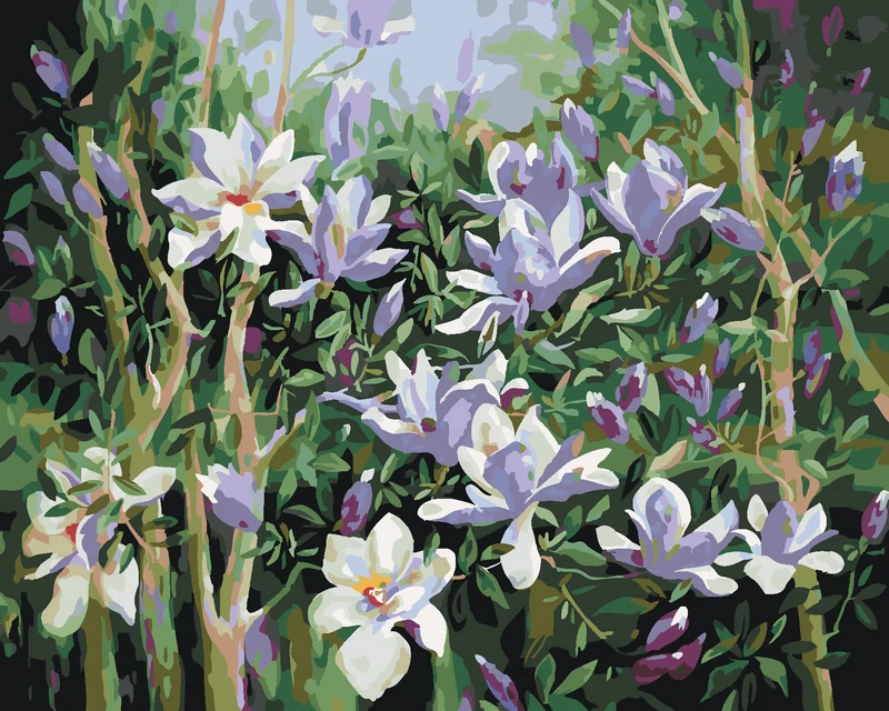 Diamond painting - FRÜHLINGSMAGNOLIE