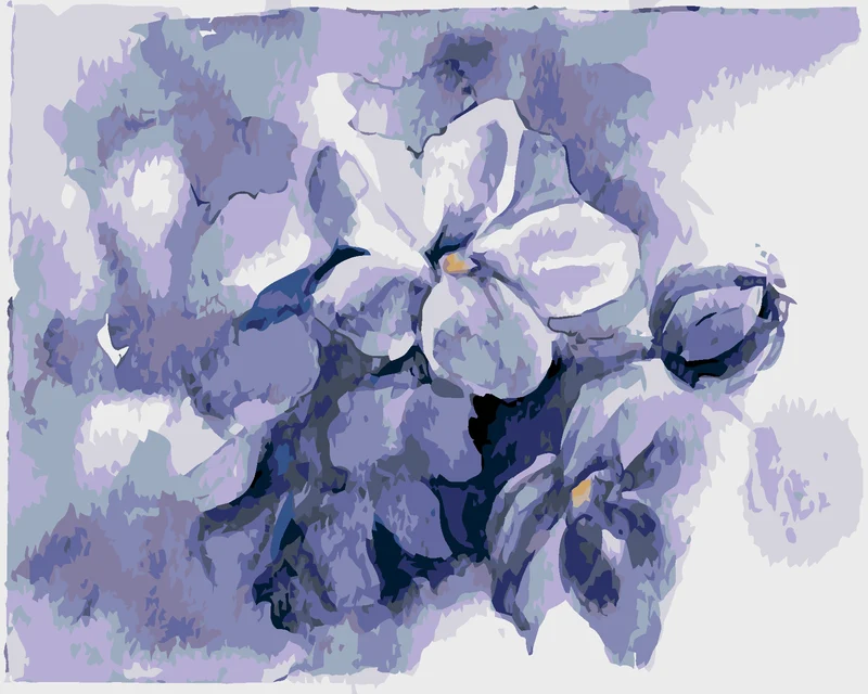 Diamond painting - FRÜHLINGSHAUCH DER FLIEDERBLÜTEN