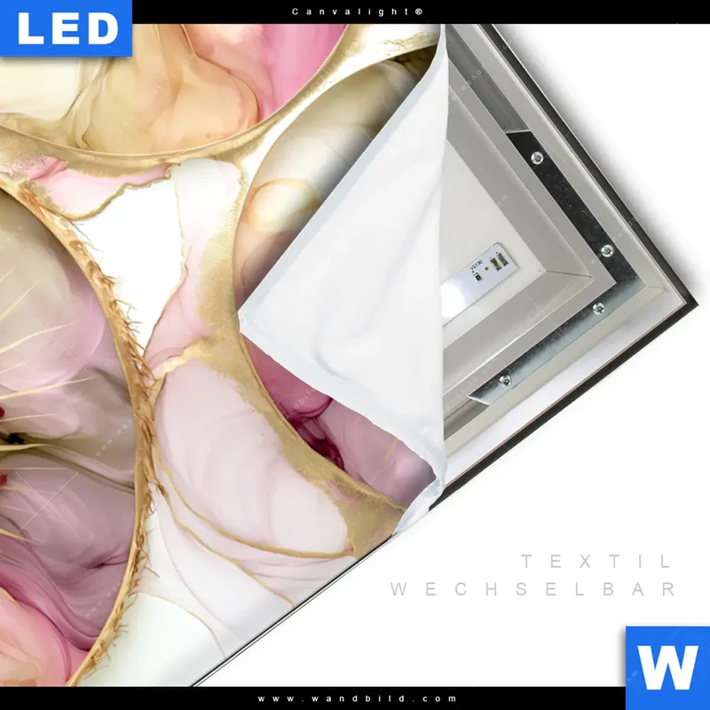 Canvalight® Leuchtbild | Kiwi - Edle Fruchtfantasie | Querformat