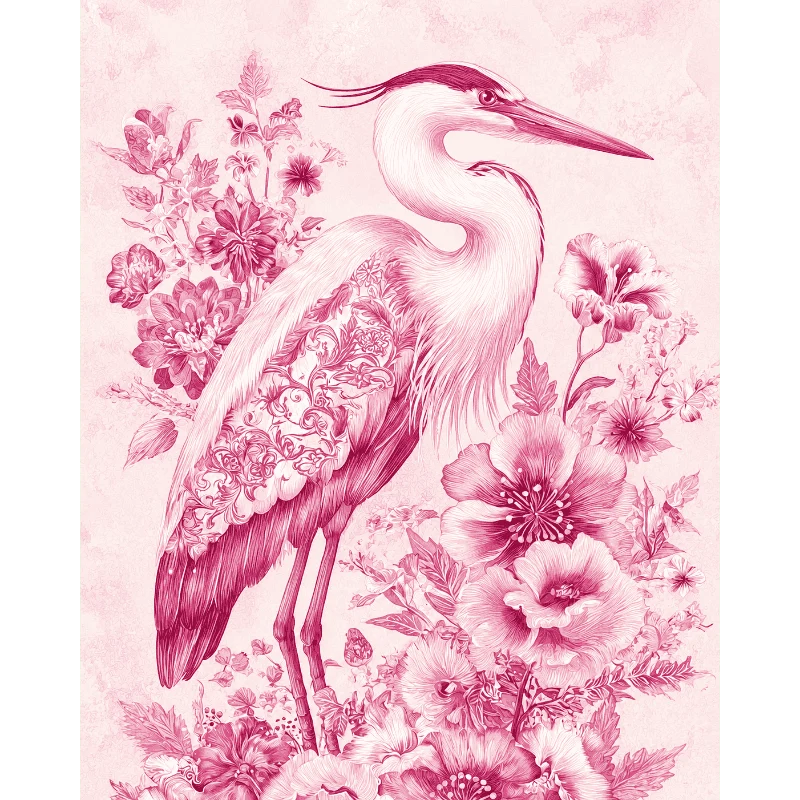 Delfter rosa Reiher