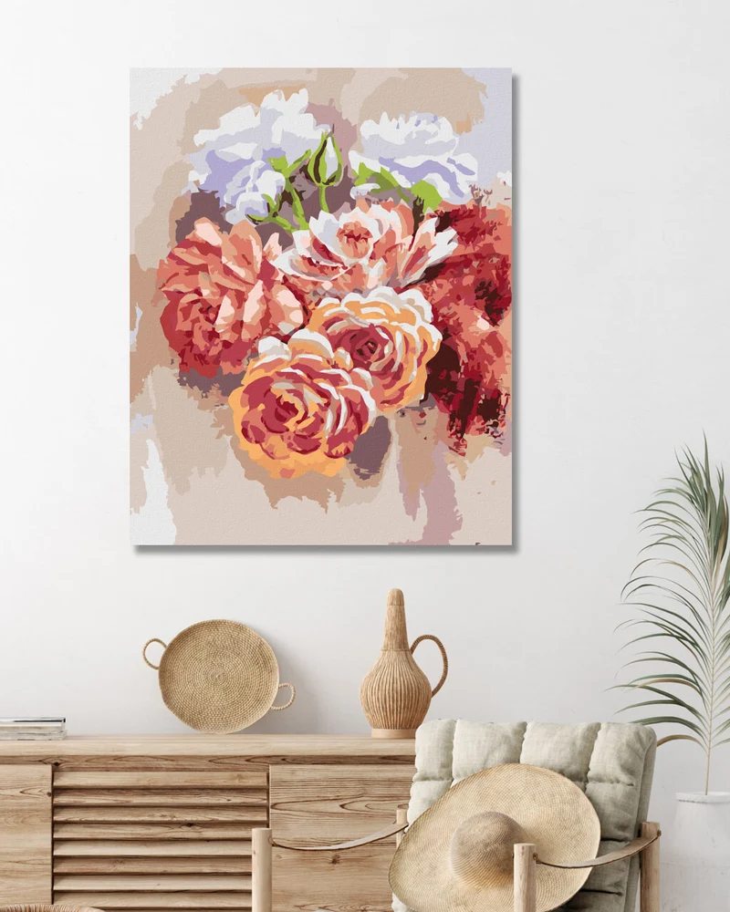 Diamond painting - FRÜHLINGSPFINGSTROSEN
