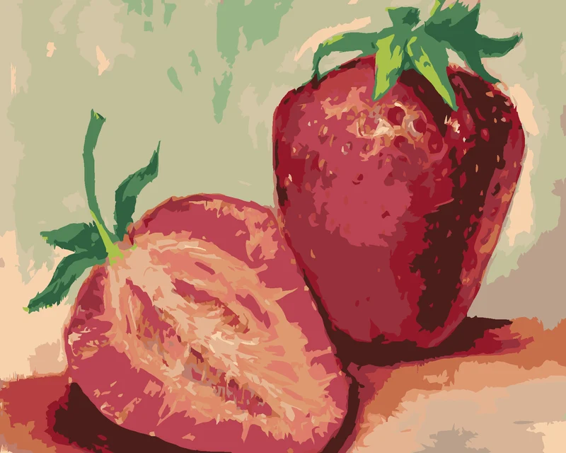 Diamond painting - ERDBEEREN