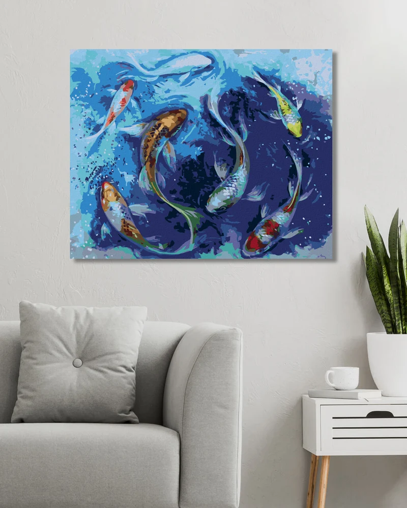 Diamond painting - JAPANISCHE FISCHE
