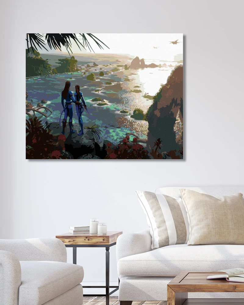 Diamond painting - JAKE UND NEYTIRI SCHAUEN AUF DEN HORIZONT (Avatar)