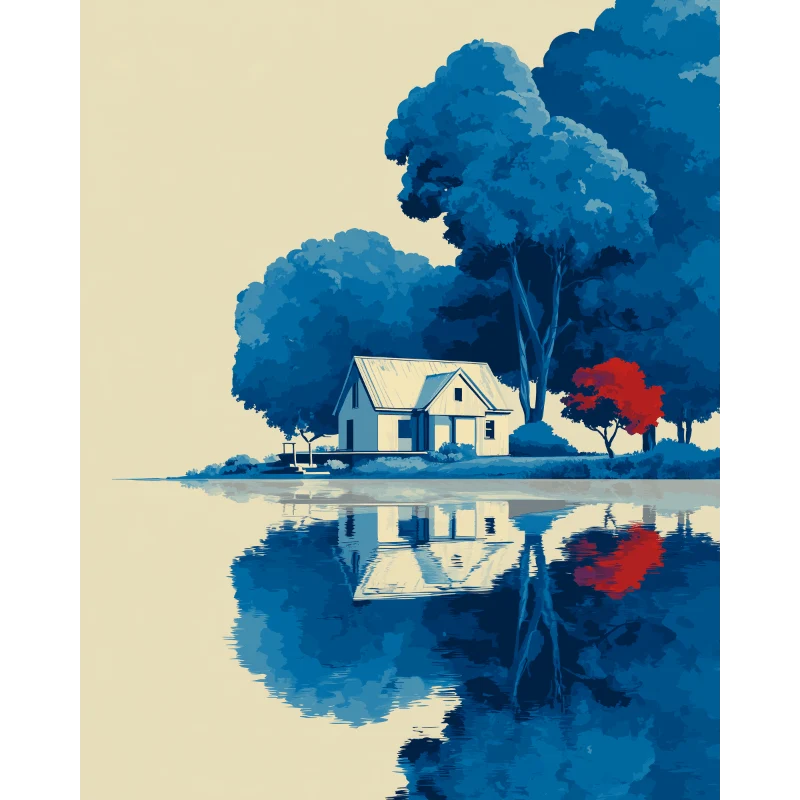 Blaue Reflexion