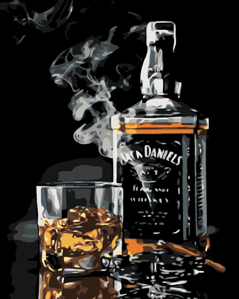 Diamond painting - JACK DANIELS FLASCHE