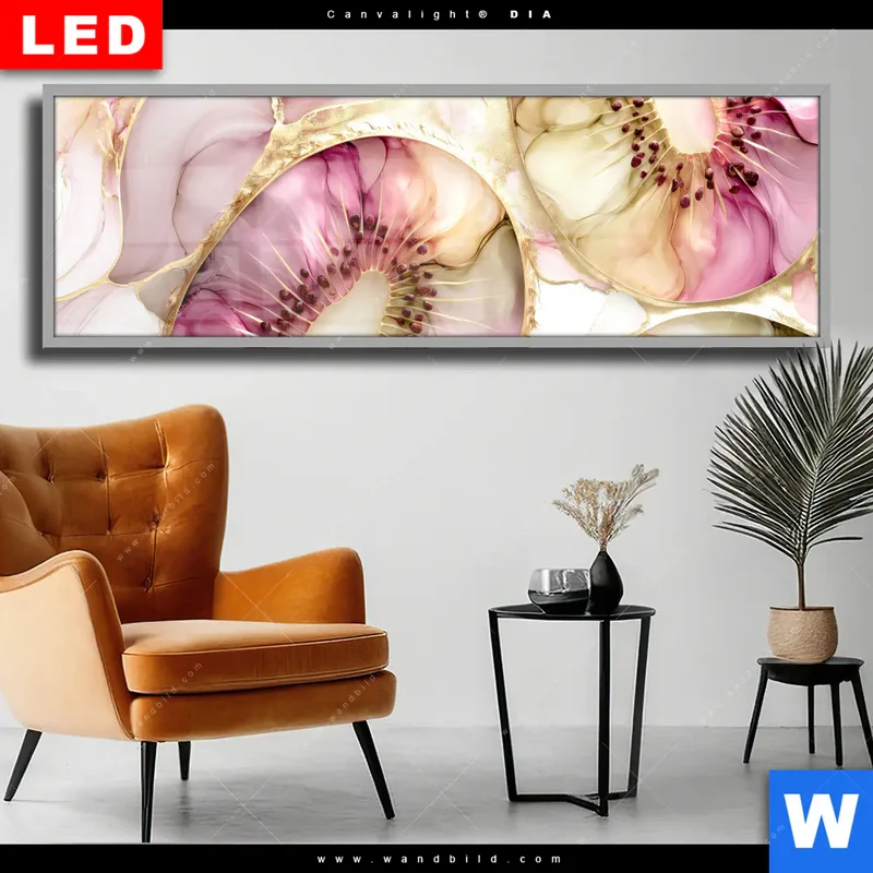 Wechselmotiv Acrylglas Canvalight® DIA | Kiwi - Edle Fruchtfantasie | Panorama
