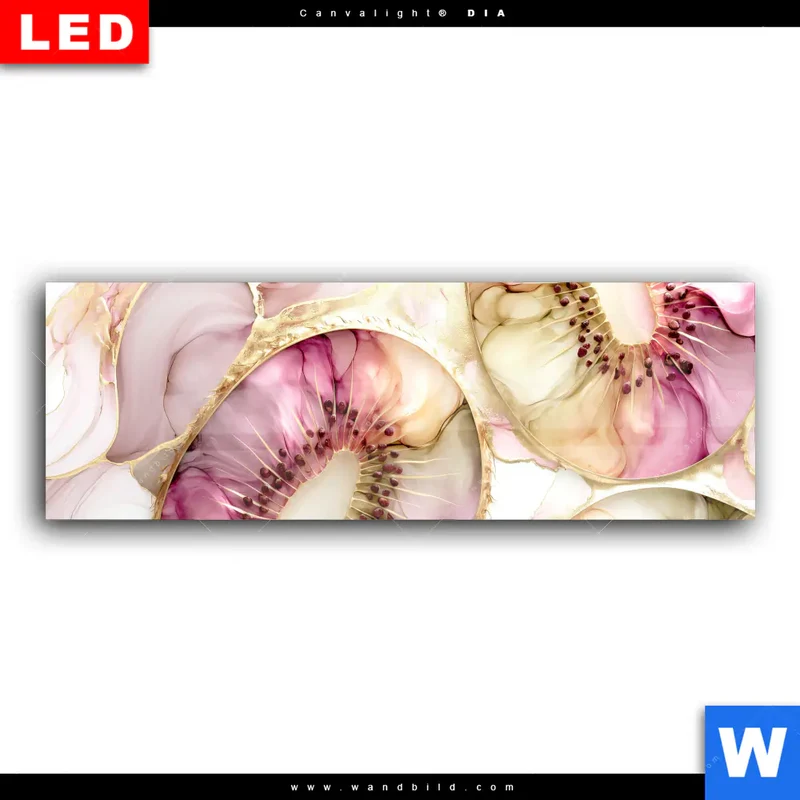 Wechselmotiv Acrylglas Canvalight® DIA | Kiwi - Edle Fruchtfantasie | Panorama