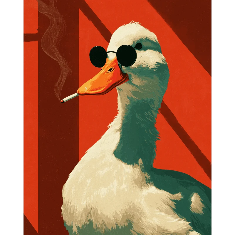 Rauchende Gans