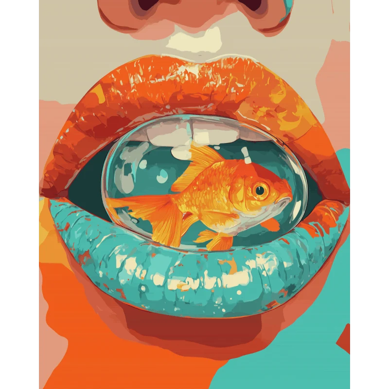 Surrealistische Lippen