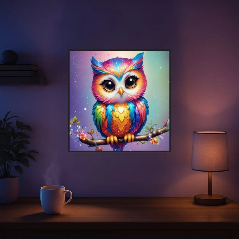 Diamond Painting Fairydust Special - Eule Fridolin