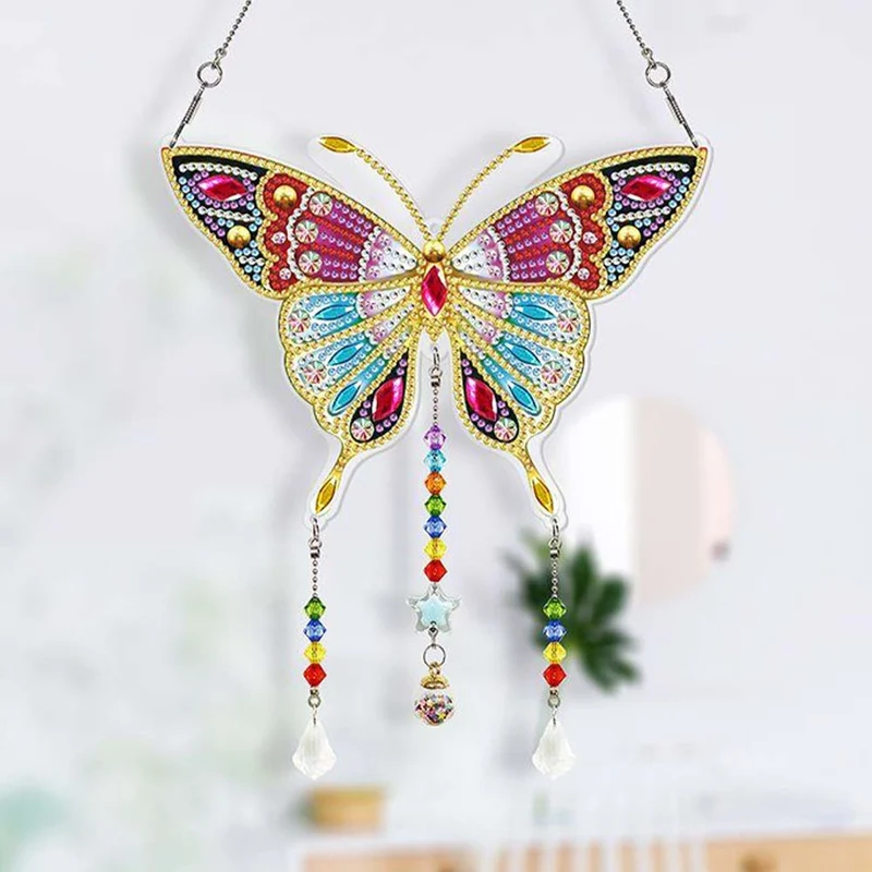5D Diamond Painting Türanhänger Schmetterling