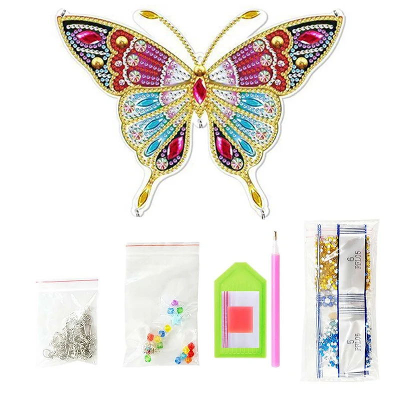 5D Diamond Painting Türanhänger Schmetterling