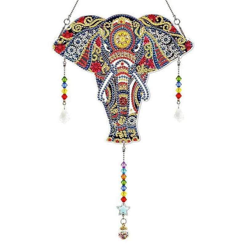 5D Diamond Painting Türanhänger Elefant