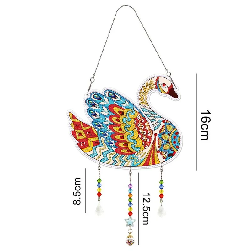 5D Diamond Painting Türanhänger Schwan