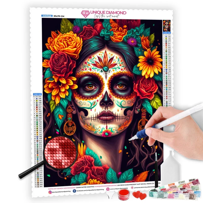 5D Diamond Painting – La Catrina