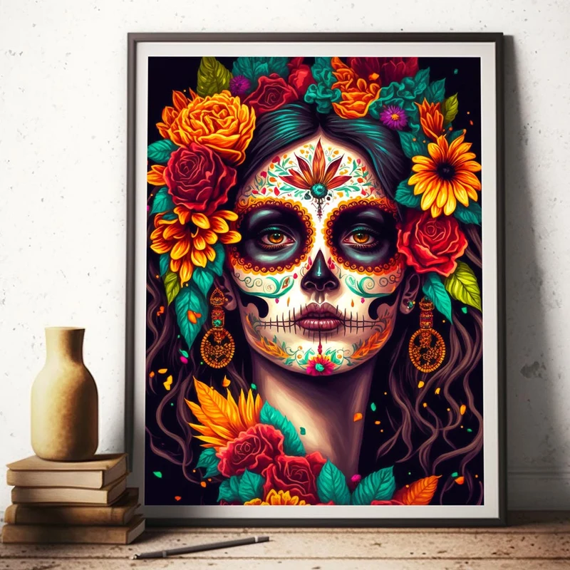 5D Diamond Painting – La Catrina