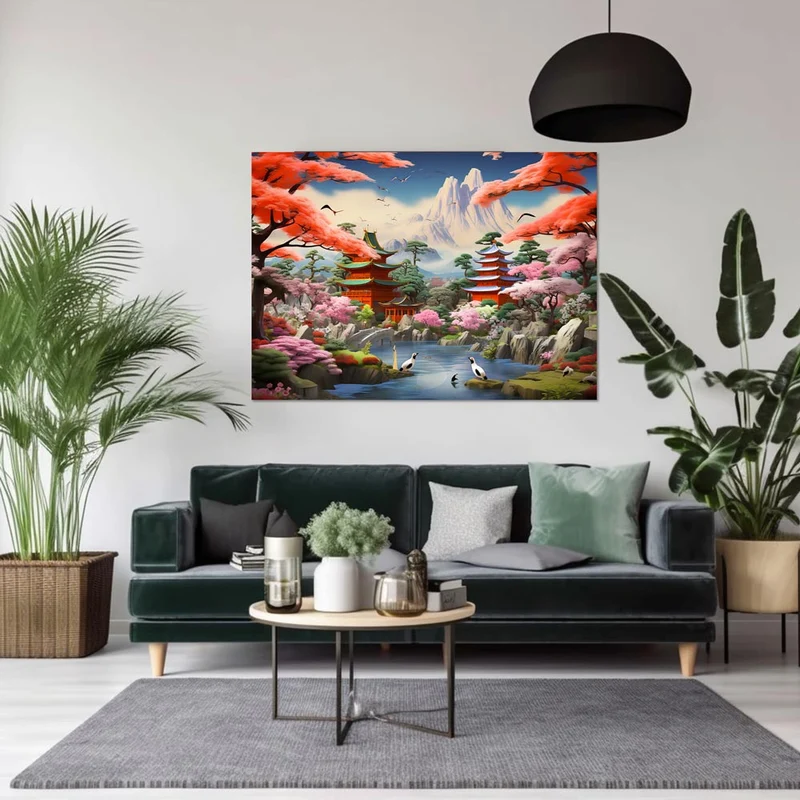 5D Diamond Painting – Chinesischer Garten