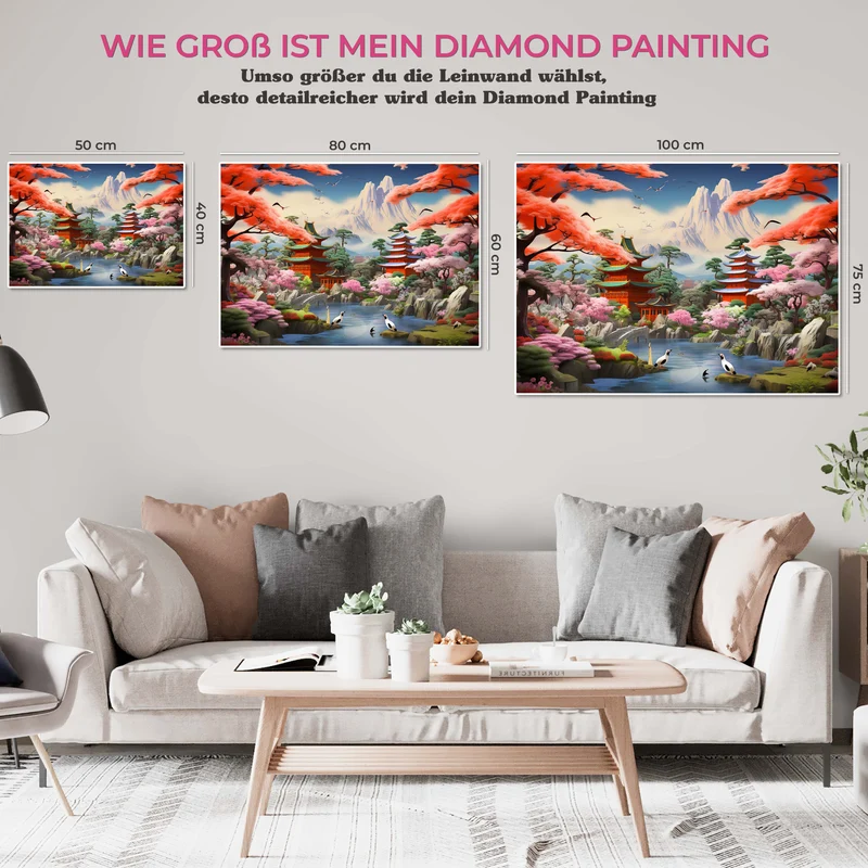 5D Diamond Painting – Chinesischer Garten