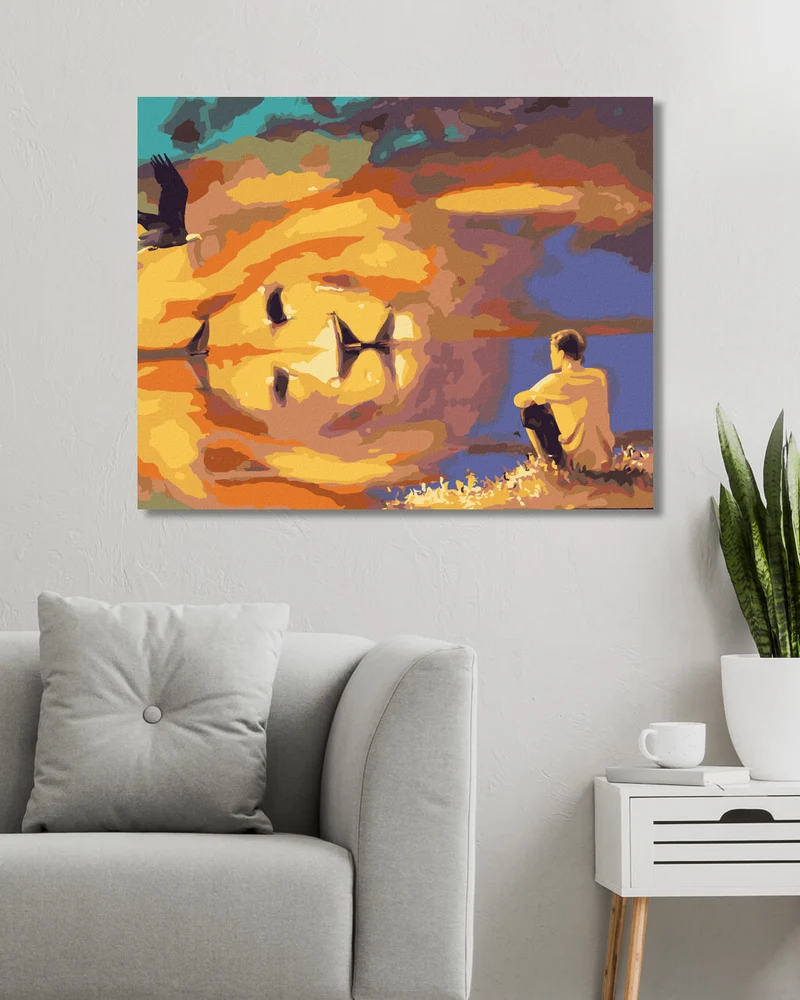 Diamond painting - DIE LÖWEN-ILLUSION (D. RUSTY RUST)