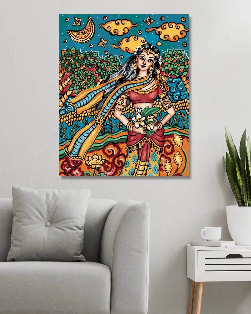 Diamond painting - INDISCHE FRAU
