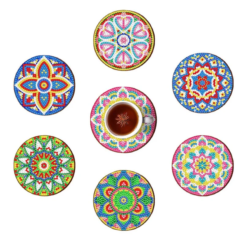 5D Diamond Painting Untersetzer Mandala