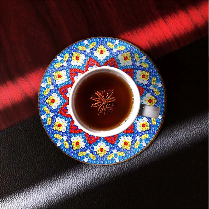 5D Diamond Painting Untersetzer Mandala