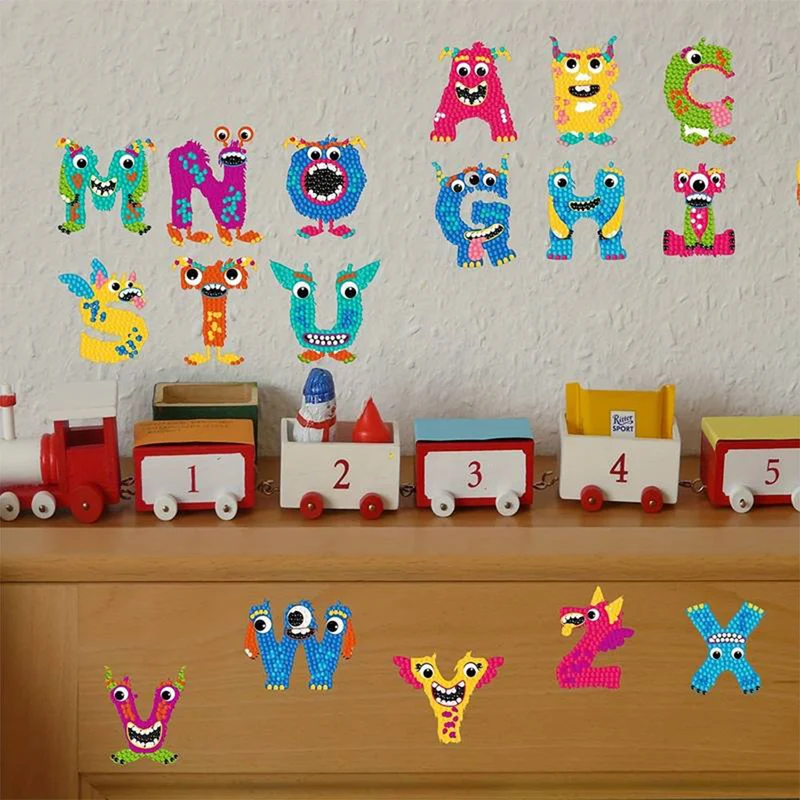 5D Diamond Painting 26 Sticker Buchstaben