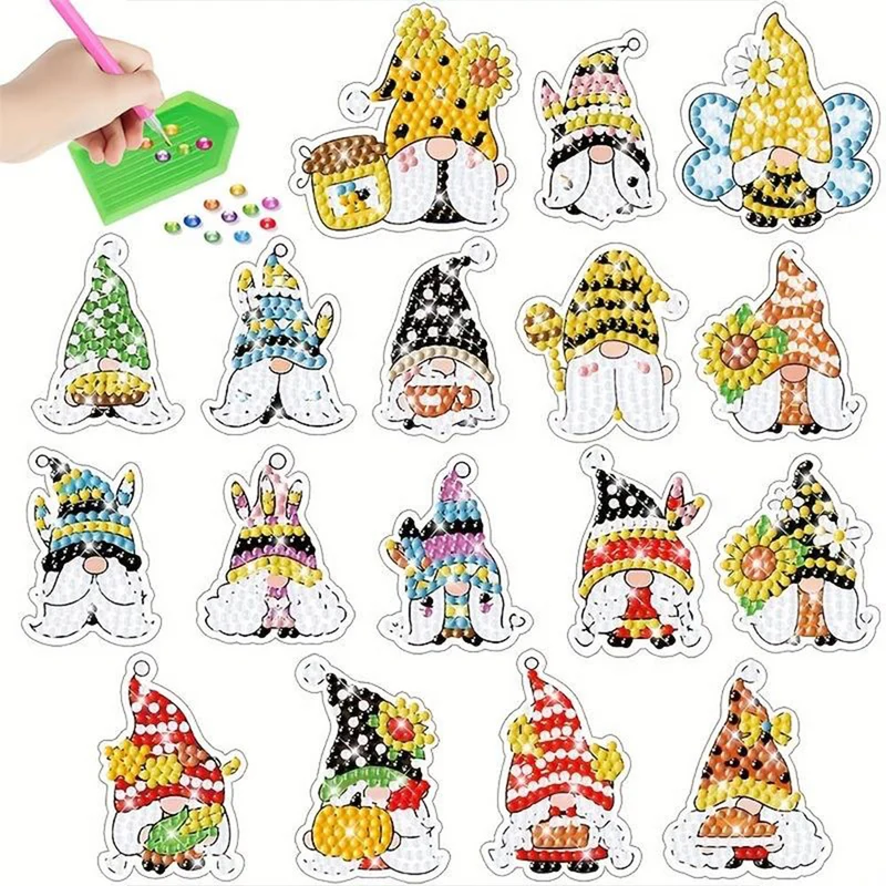 5D Diamond Painting 17 Sticker Wichtel