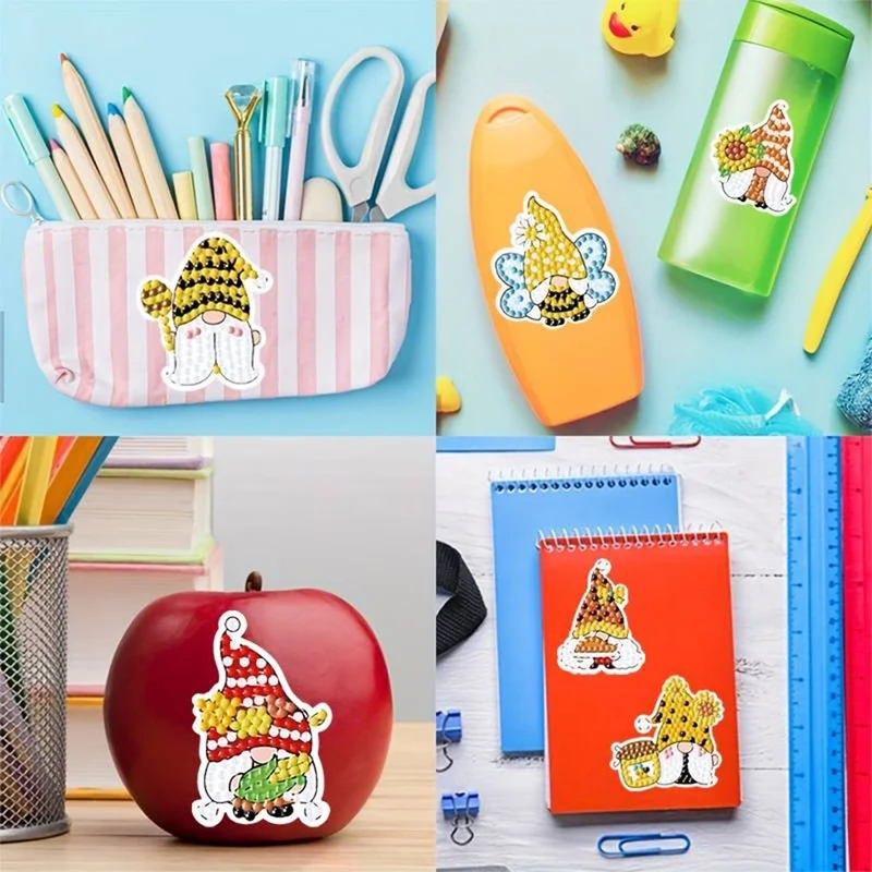 5D Diamond Painting 17 Sticker Wichtel