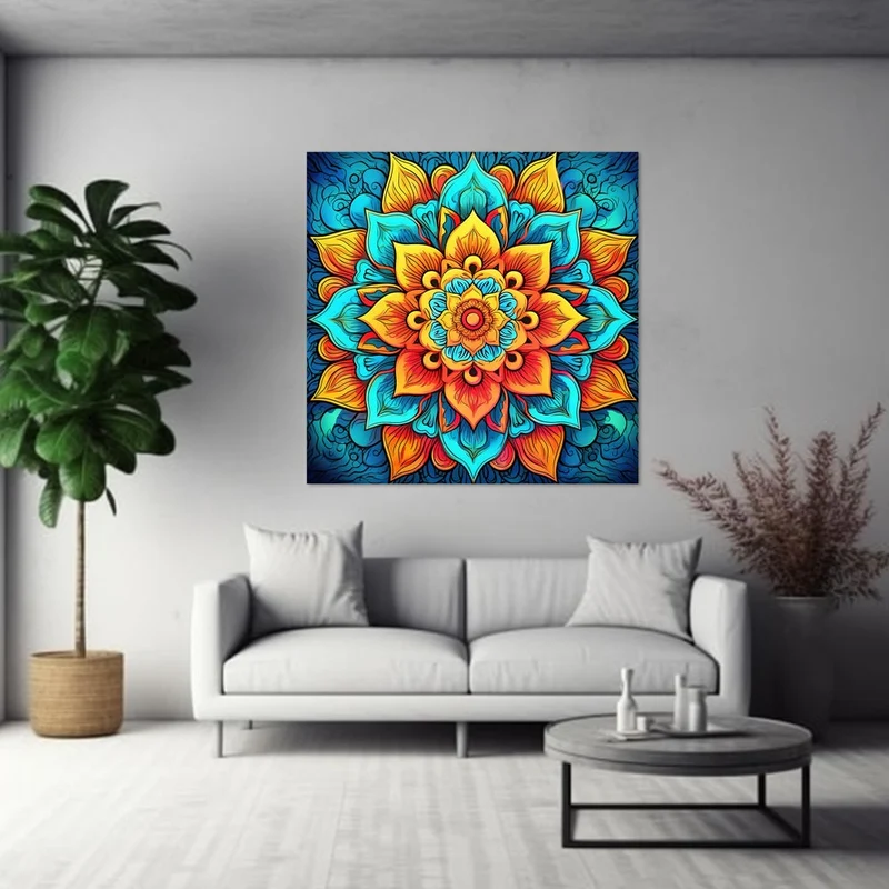 5D Diamond Painting – Mandala Blume