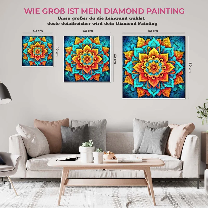 5D Diamond Painting – Mandala Blume