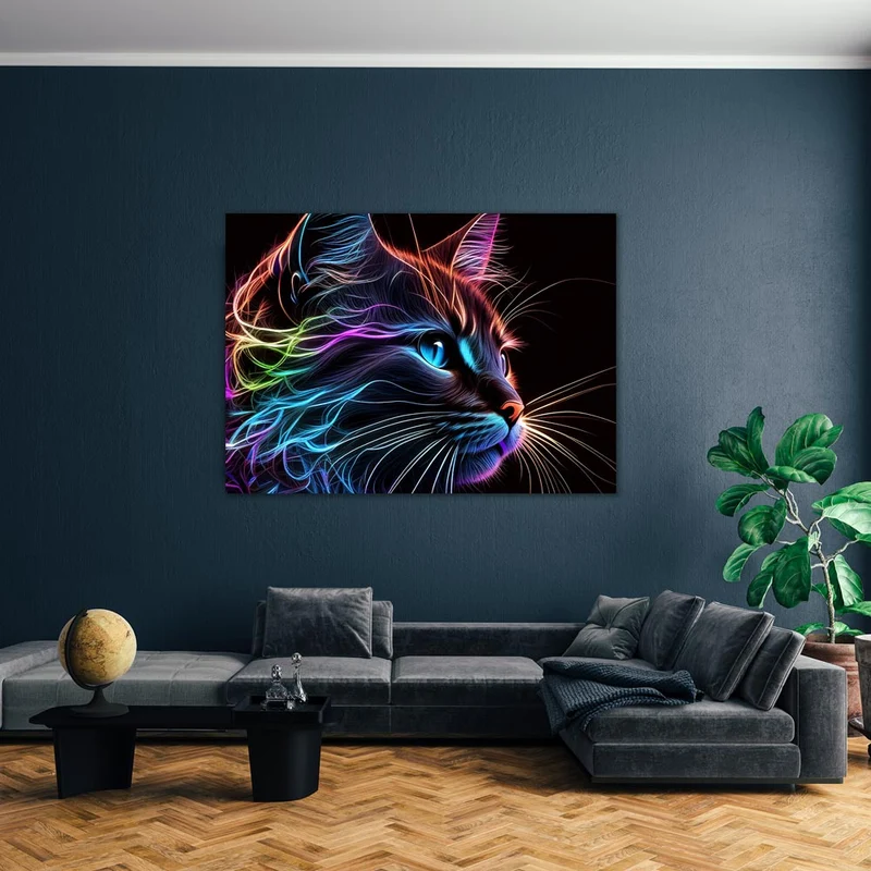 5D Diamond Painting – Abstract Cat