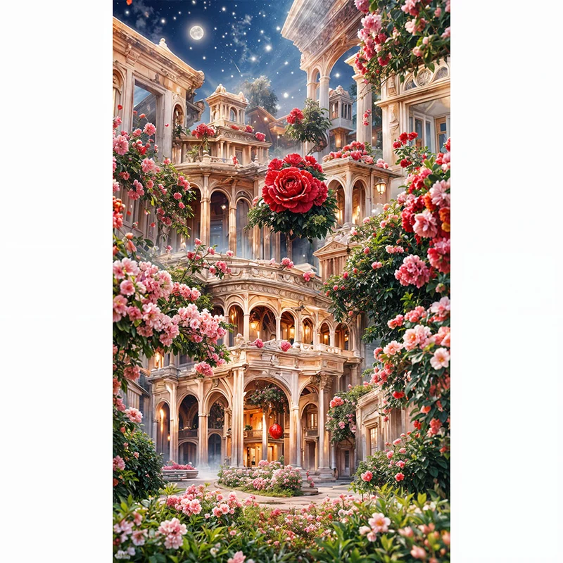 5D Diamond Painting – Rosenparadies