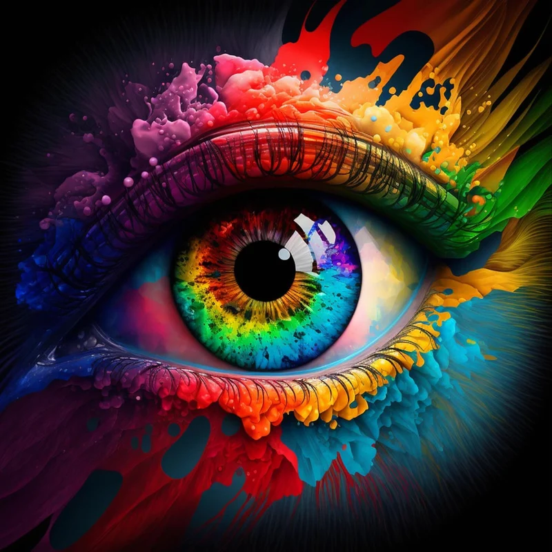 5D Diamond Painting – Colorful Eye