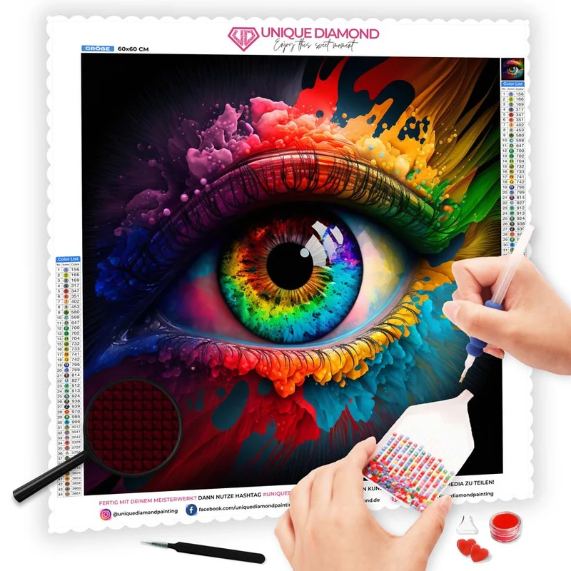 5D Diamond Painting – Colorful Eye