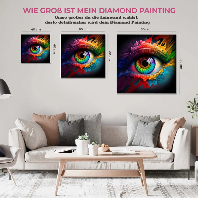 5D Diamond Painting – Colorful Eye