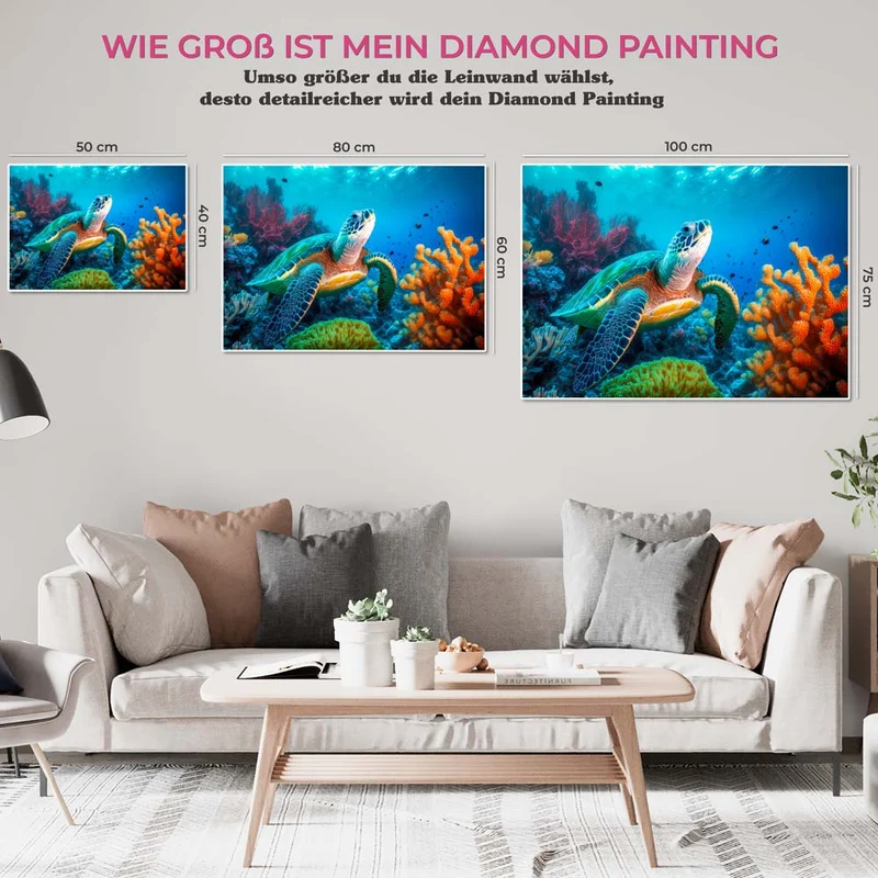 5D Diamond Painting – Schildkröte