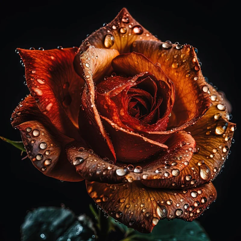 5D Diamond Painting – Orangene Rose